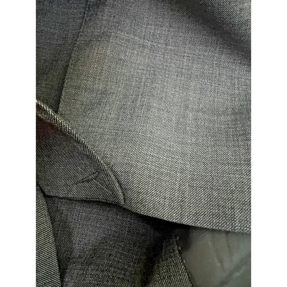 Lauren Ralph Lauren Gray Suit 48R 100% Wool Natural Stretch Flat Front Two Piece